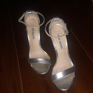 Silver Stecy heels